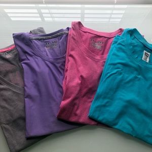 Four athletic t shirts